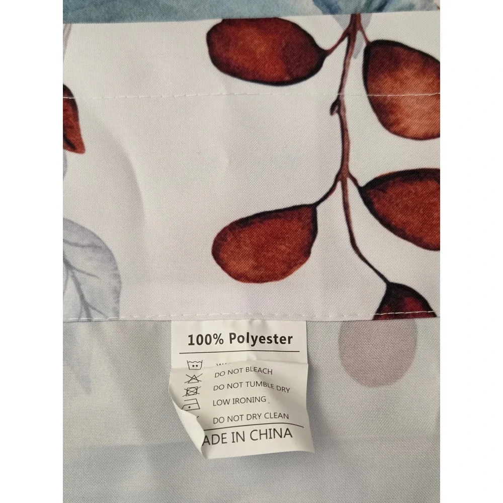 Fall Pumpkin Window Valance Autumn Harvest Watercolor Orange Teal 60x18